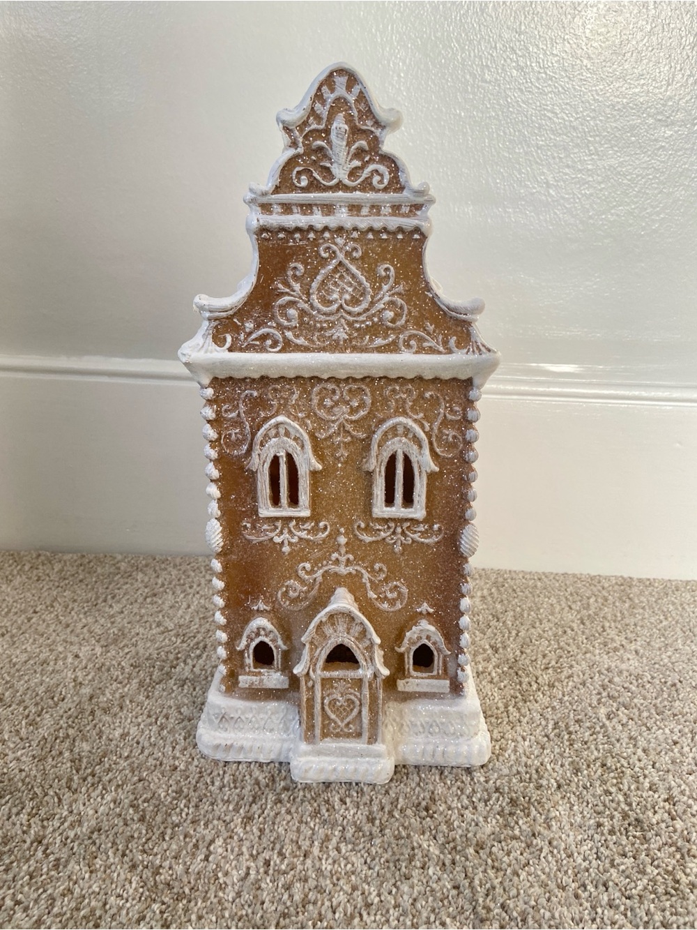 RAZ Imports Lighted LED Gingerbread House Townhouse Christmas Village - Picture 4 of 15